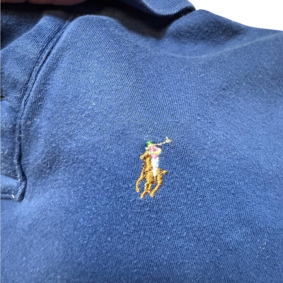 Polo Ralph Lauren Little Pony Blue Polo Shirt Boy’s Size 6 Short Sleeve - Picture 3 of 8